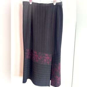Embellished Midi Black Skirt Size 12, EUR44